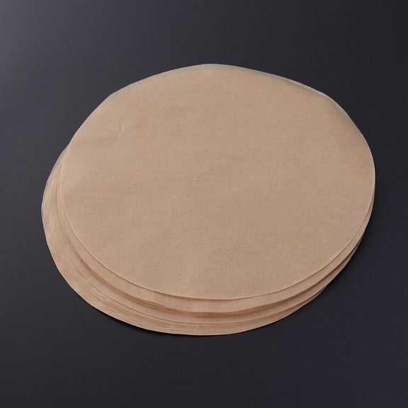 BESTYASH Round Baking Paper Parchment Circles Light Brown Non-Stick for Cakes 100Pcs