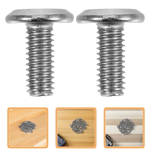 BESTYASH 100Pcs Silver Nickel Plated Flat Head Machine Screws Truss Recessed Design for Furniture Assembly and Repair