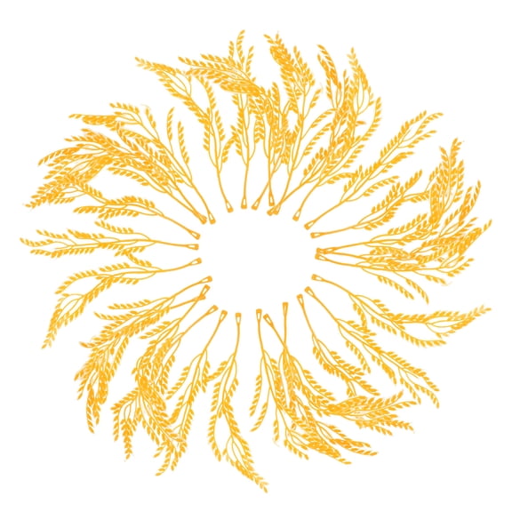 BESTYASH 100Pcs Plastic Wheat Stalks Simulation Model for Table Centerpieces Decor