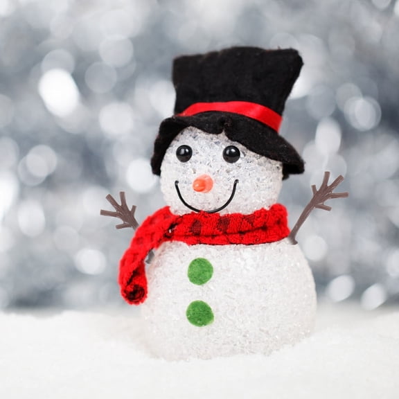 BESTYASH Plastic Snowman Hand Decor Light Brown Christmas Craft Accessories 100Pcs