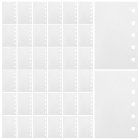 BESTYASH 100Pcs Sticker Protector Sheets Compatible with Standard 5 Ring Binder for Sticker Organizing