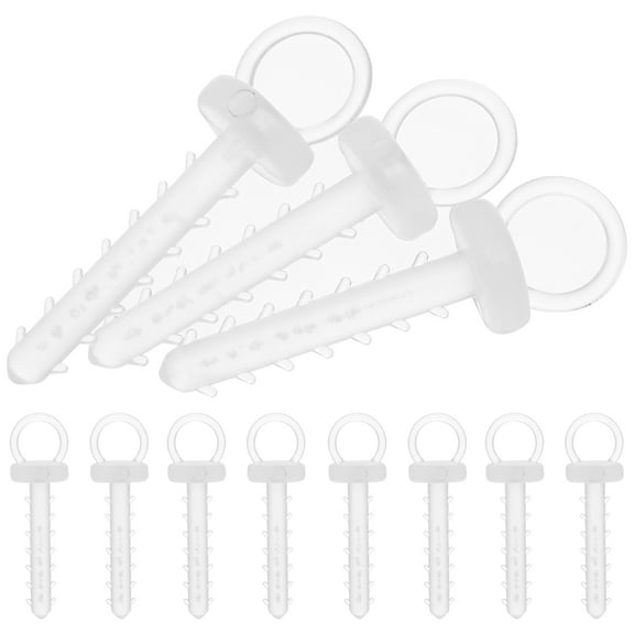 BESTYASH 100Pcs Transparent Ball Ornaments Holder for DIY Christmas Hanging Decorations