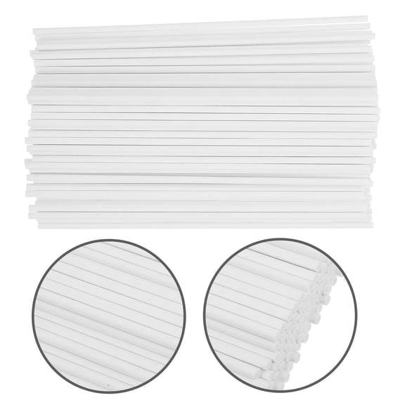 BESTYASH 100Pcs White Candy Paper Bars Ideal for Baking Cake Pops and Candy Treats