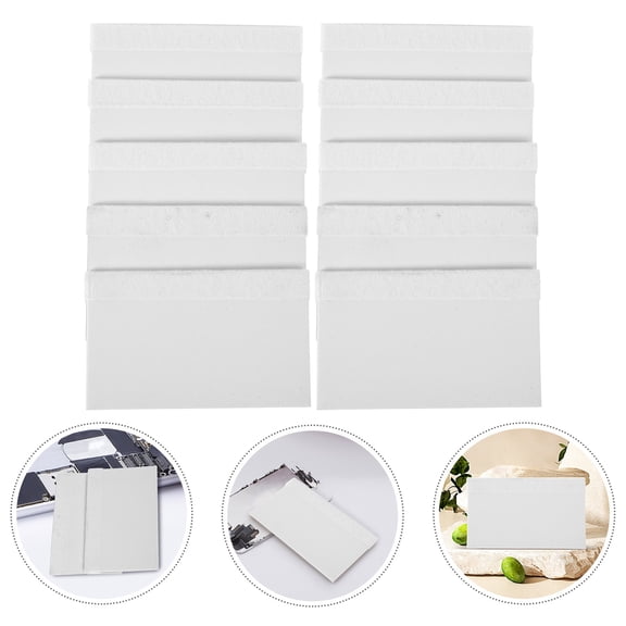 BESTYASH 100Pcs White Hand Applicator Squeegee for Mobile Screen and Vinyl Wrap Bubblefree Application