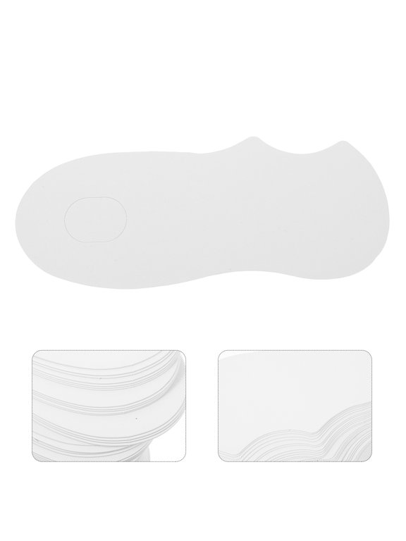 100pcs White Cardboard Sock Display Cards for Retail Use, Perfect for Low-Cut Socks, and Easy to Maintain
