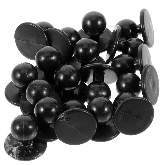BESTYASH 100pcs Chef Button Shirt Black Plastic Sewing Clothing For Repairing Clothes