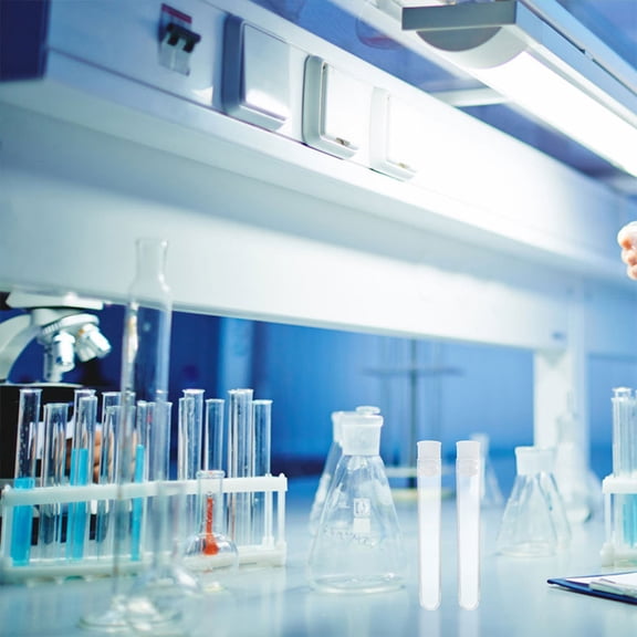 BESTYASH 100pcs Clear Storage Tubes with Caps for Sample Preservation