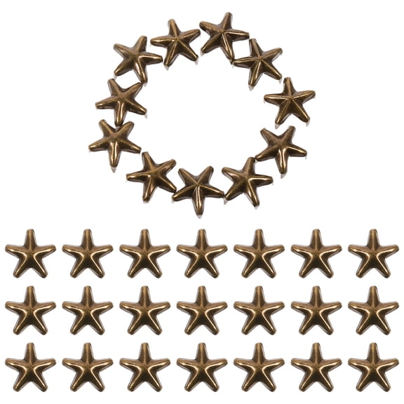 BESTYASH DIY Coffee Metal Stars for Crafts and Punk Style Decoration 100Pcs