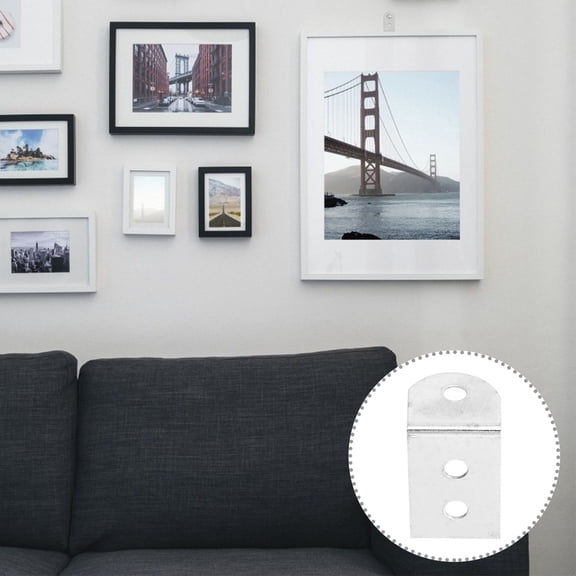 BESTYASH 100pcs Metal Corner Brackets Corner Braces for Photo Frame Fixing Projects