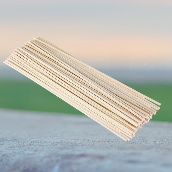 BESTYASH 100pcs Rattan Reed Sticks for Oil Diffuser Essential Aromatherapy Fragrance Beige Office