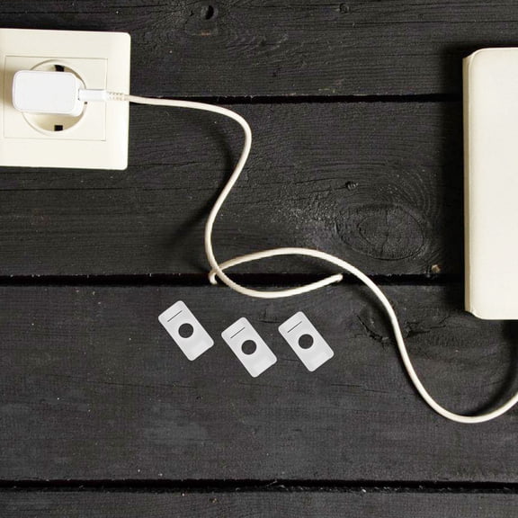 BESTYASH 100pcs Saddle Type cable tie Mounts with Screw Holes for Effective Cable Management and Secure Cable Anchors for Home and Office