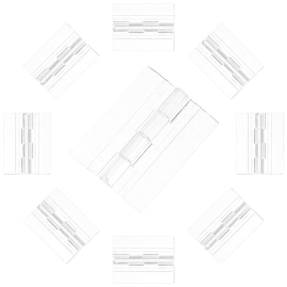 BESTYASH 10Pcs Acrylic Hinges for Aquarium Lid Transparent Folding Hinges for DIY Crafts