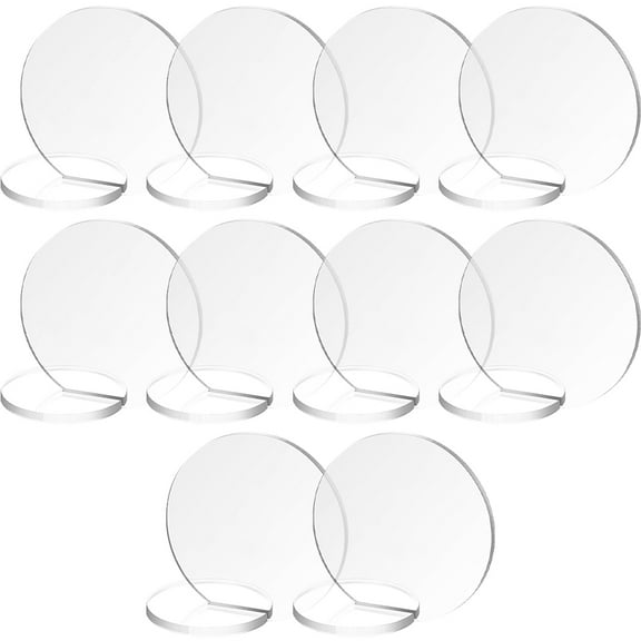 BESTYASH 10Pcs Acrylic Wedding Seating Chart Board Transparent Table Number Signs Reusable