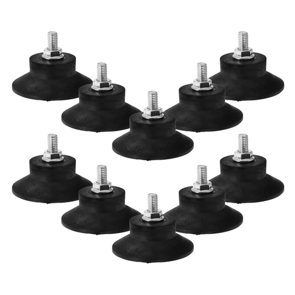 BESTYASH 10Pcs Industrial Rubber Air Compressor Mounting Pads Shock Absorber Vibration Reduction