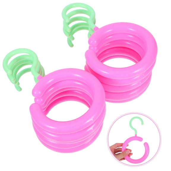 BESTYASH 10Pcs Belt Scarf Hanger Assorted Color Scarf Rack Organize Belts and Scarves in Small Areas