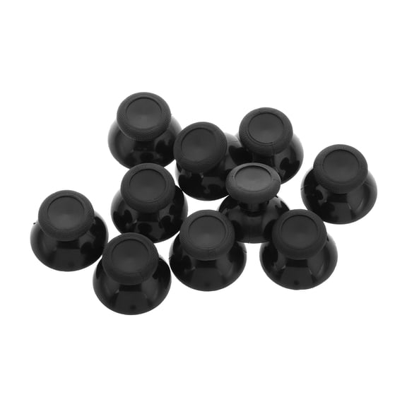 BESTYASH 10Pcs Black Silicone Analog Thumb Grip Caps for Game Controller Precise Control