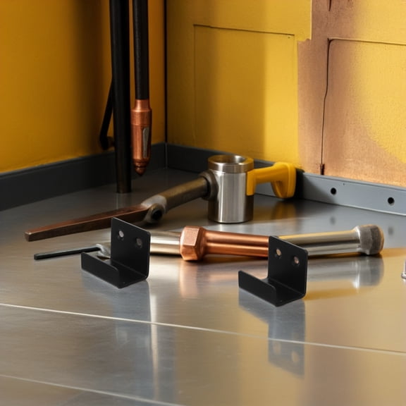 BESTYASH 10Pcs Stainless Steel Mirror Wall Mount Hooks for Ceramic Tile No Drilling Required