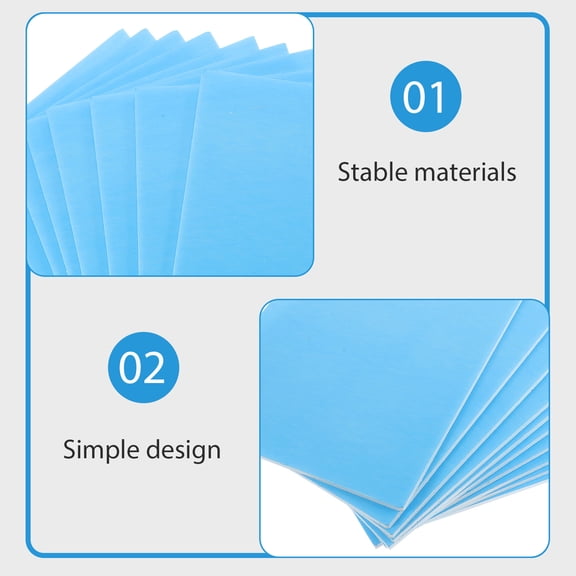 BESTYASH 10Pcs Blue Foam Board for Crafting and Model Making Blank Project Sheet