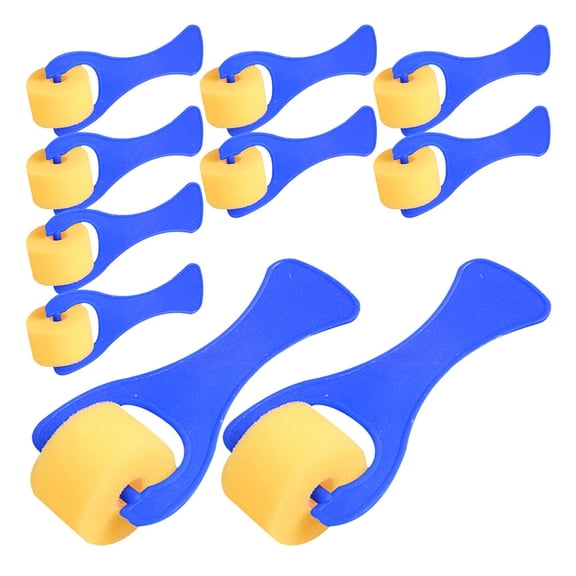 BESTYASH 10Pcs Blue Sponge Paint Rollers Suitable for Painting Wallpaper and Art Designs