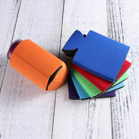 BESTYASH 10Pcs Can Sleeve Cooler Assorted Color for Wine Compact Lightweight Drink Cooler for Outdoors