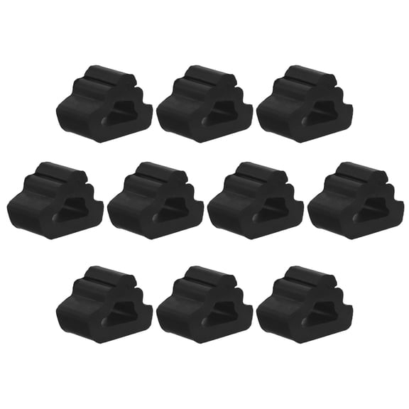 BESTYASH 10pcs Car Buffer Mount Rubber Pad Black for Door and Leaf Panel