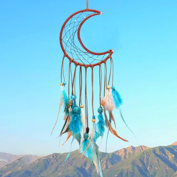 BESTYASH 10Pcs Dreamcatcher Metal Rings Silver Moon Craft Rings for Handmade Projects in Home Decoration