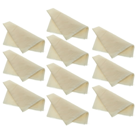 BESTYASH 10Pcs Fine Cotton Fabric Strainer for Cooking Tofu Milk Tea Juice with Reusable Cloth