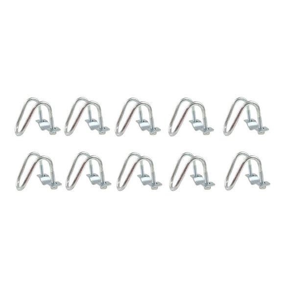 BESTYASH 10Pcs Galvanized Steel U Clip Silver Cross Tube Buckle for Easy Installation in Farm and Home