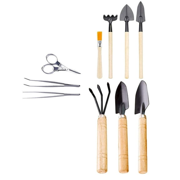 BESTYASH 10Pcs Gardening Hand Tools Garden Succulent Hand Transplanting Tool Synthetic Material for Indoor Plant Care