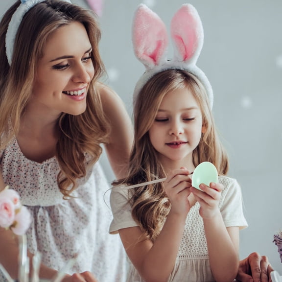 BESTYASH 10Pcs Green Artificial Eggs Decor Egg Shaped Decorative Eggs For Easter