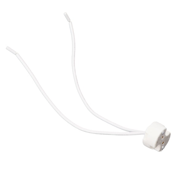 BESTYASH Gu10 Bulb Holder White Ceramic Base Snap-to-Fit Installation 10Pcs