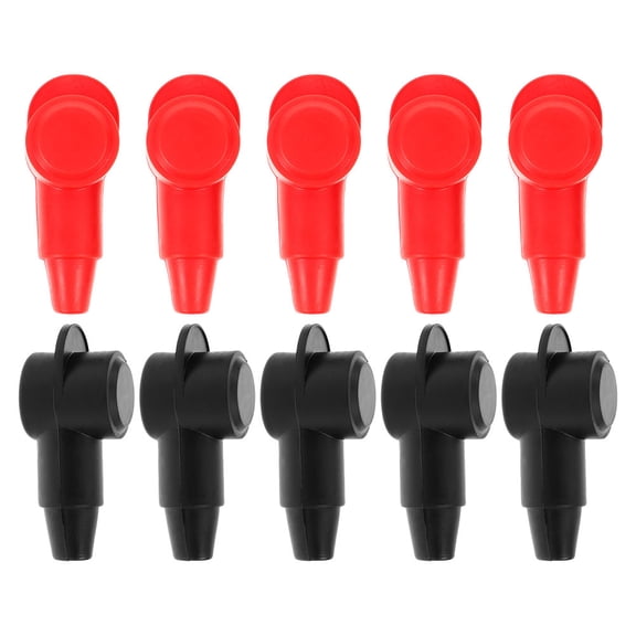 BESTYASH 10Pcs Multifunctional Battery Terminal Protectors Easy Install Silicone Covers for Car Use