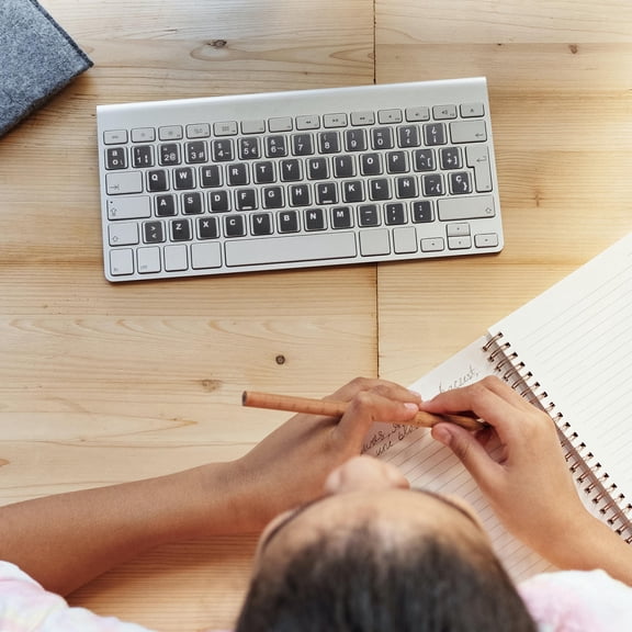 BESTYASH 10Pcs PVC Keyboard Stickers Black Spanish Language Layout for Computer