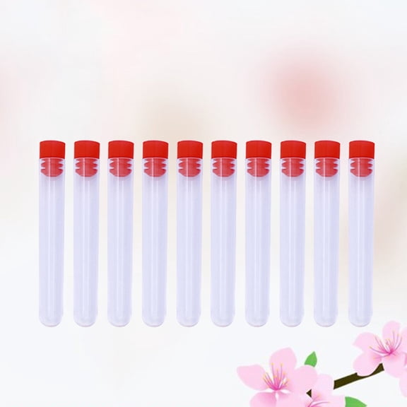 BESTYASH 10Pcs Plastic Container Bottles with Lids for Needles and Beads Storage Organizer