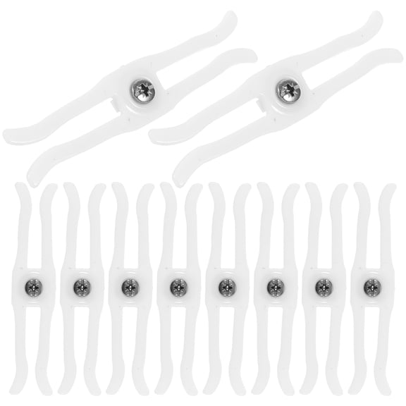 BESTYASH 10Pcs Plastic Curtain Track Stoppers with Seamless Design for Smooth Curtain Movement