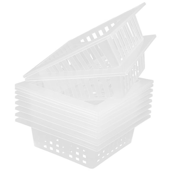 BESTYASH 10Pcs Plastic Mesh Net Pots for Plant Cultivation in Hydroponic and Soil Gardens