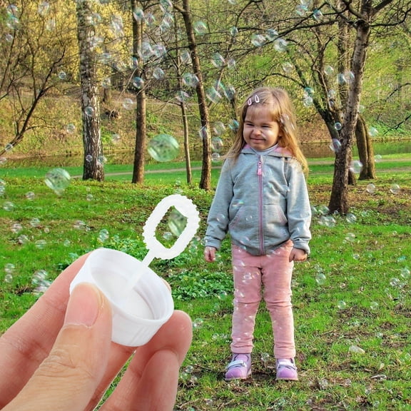 BESTYASH 10Pcs Wedding Bubble Containers Plastic White Multi-functional Party Decorations