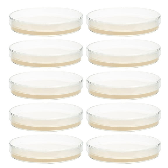 BESTYASH 10Pcs Pre-Poured Agar Plates Multi for Educators