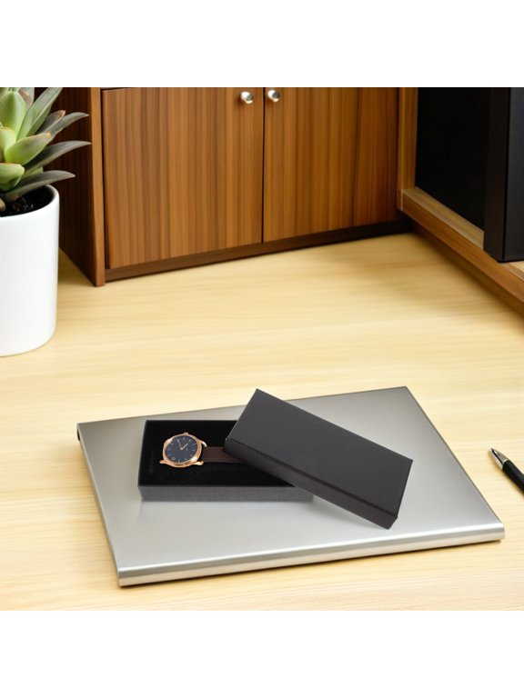 10pcs Rectangular 1 Slot Watch Display Box Paper Storage Holder