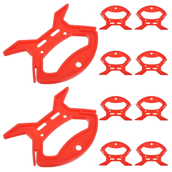 BESTYASH 10Pcs Red Cord Winder Reel Small Wire Cable Organizer for Efficient Desktop and Travel Storage
