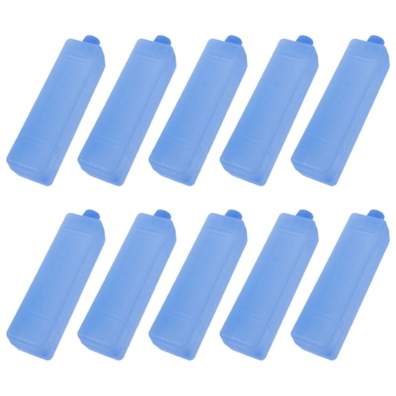 BESTYASH 10Pcs Reusable Blue Ice Packs for Cooler Bags Lightweight Portable Freezer Blocks for Outdoor Use