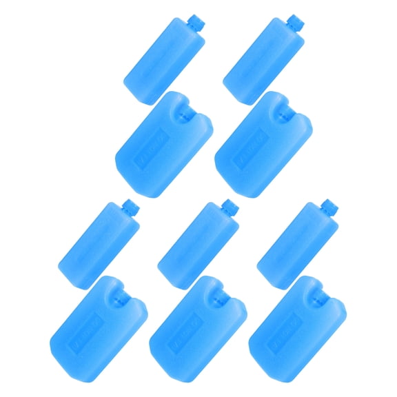 BESTYASH 10Pcs Portable Blue Ice Packs for Cooler Reusable Gel Blocks for Air Conditioner and Small Cooler