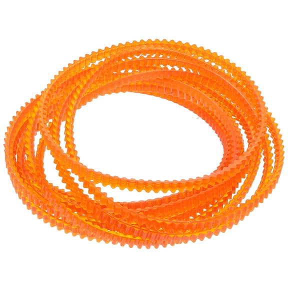 BESTYASH 10Pcs Sewing Machine Belt Replacement Orange PU Material Fits Vintage Treadle Models