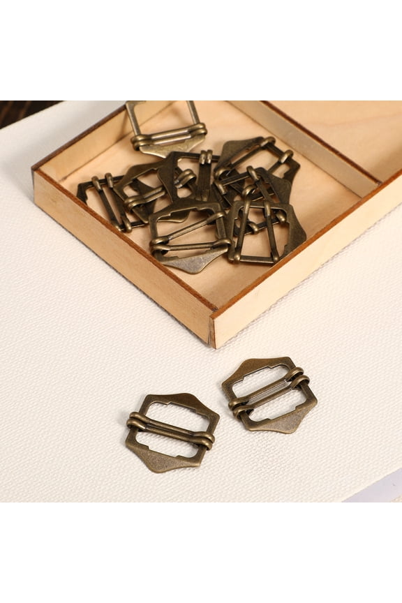 10Pcs Slide Adjusters Metal Vest Buckle Replacement For Business Suits