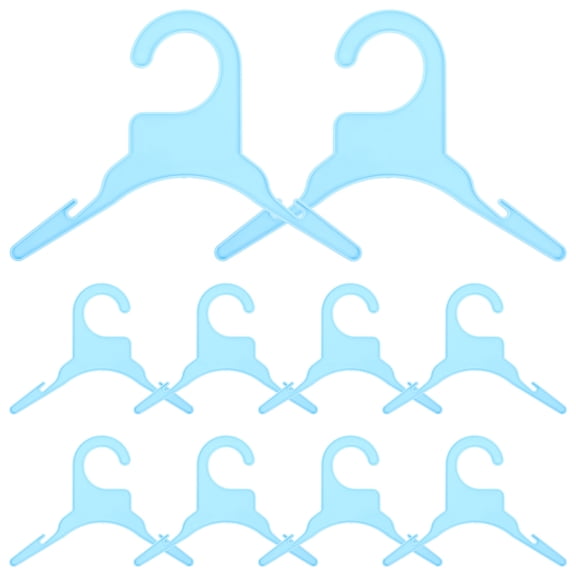 BESTYASH 10Pcs Small Sky Blue Plastic Pet Clothes Drying Rack Friendly Design for Household Use