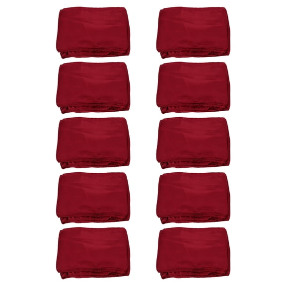 BESTYASH 10Pcs Red Satin Chair Sashes Decorative Bow Tie Back for Wedding Banquet Party