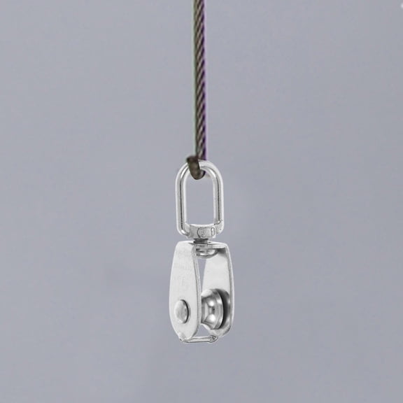 BESTYASH 10Pcs Stainless Steel Rope Pulley Silver Heavy Duty Pulley For Lifting Systems In Greenhouse