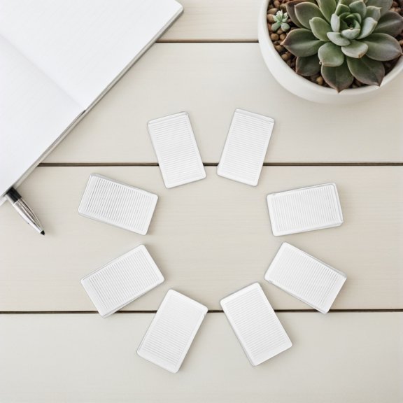 BESTYASH 10Pcs Transparent Furniture Feet Pads Clear Plastic Leveling Shims for Uneven Floor Table Fixing