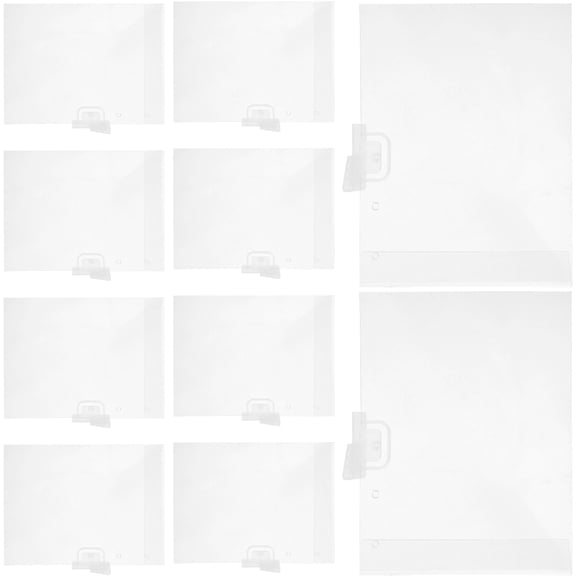 BESTYASH 10Pcs Transparent Shop Label Holders with Strong Construction for Supermarket Price Tags