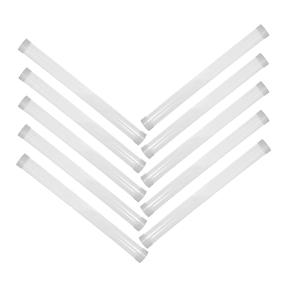 BESTYASH 10Pcs Transparent Pc Plastic Poster Tubes with Caps Protective Packaging for Shipping Art and Documents